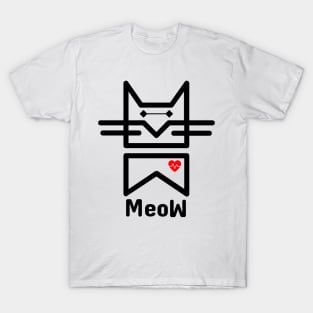 Meow Kitten cat Cute cats lover T-Shirt